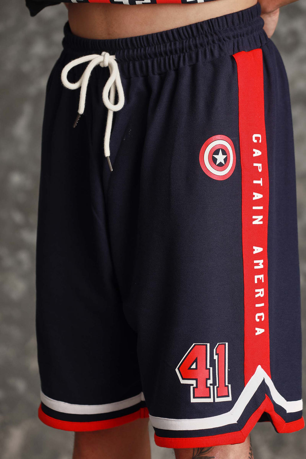 Captain America Jersey Shorts